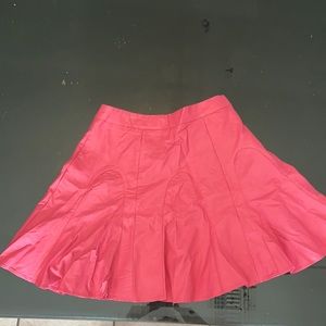 Zio New York hot pink leather mini skirt